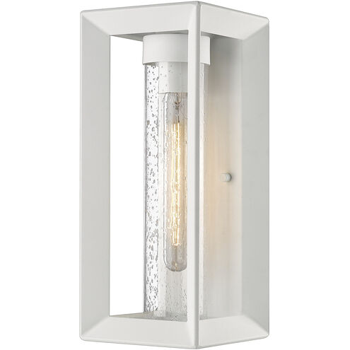 Smyth 1 Light 14 inch Natural White Outdoor Wall Light in Seeded Glass